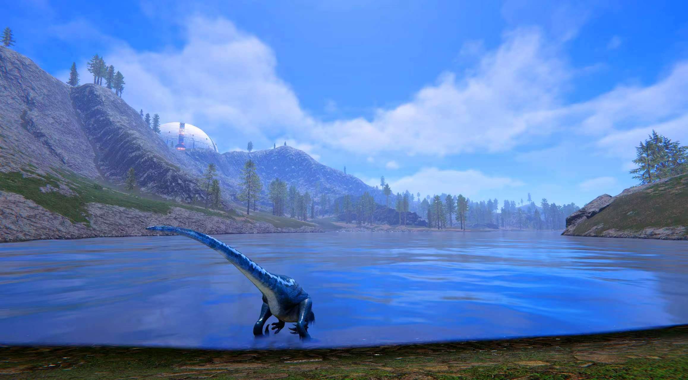 恐龙岛游戏截图-开放世界探索场景